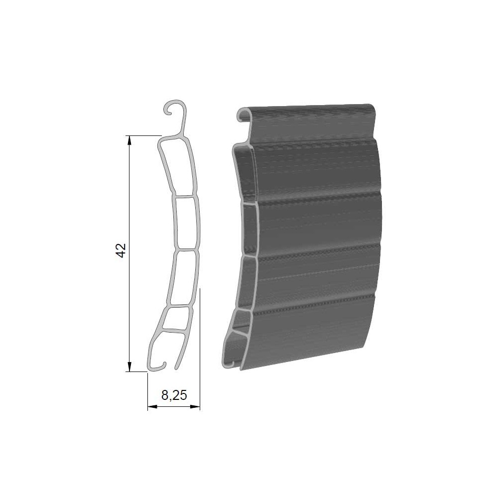 Echantillon Lame Volet Roulant Pvc Mm Volet Roulant