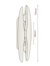 Feuille de sauge blanc design