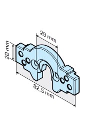 Pièce clip Mini R C-plug - jonction moteur type R