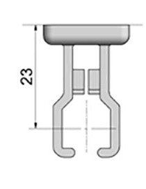 Clip de manivelle Blanc 13-15,5mm