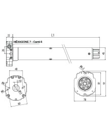 Moteur Cherubini Blue Ocean 32Nm cote