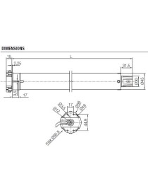 Moteur Nice Era E M 15/17 Filaire