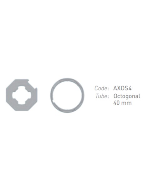 adaptations moteur Gaposa Ø40 - Tube octogonal 40