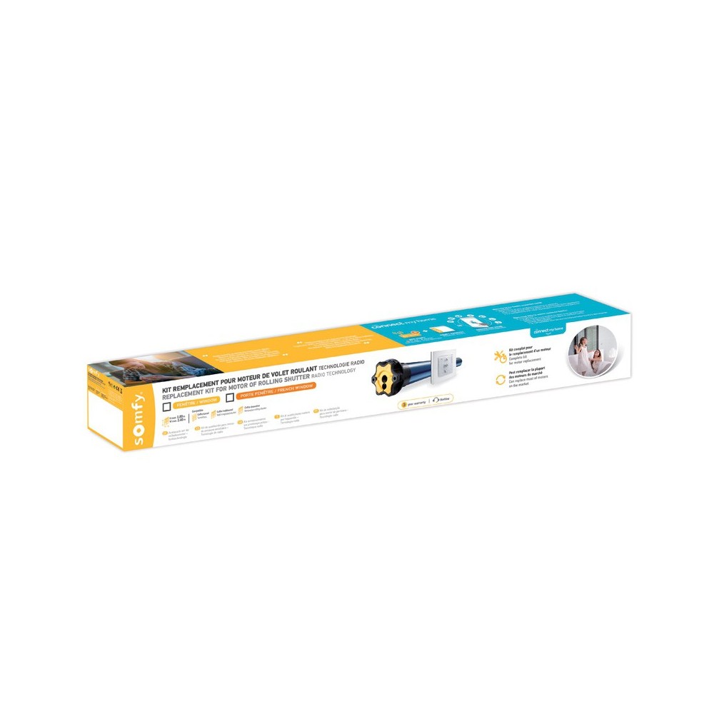 Kit De Remplacement Moteur Volet Roulant Somfy Kit Remplacement Moteur Somfy ALTUS RTS 10Nm fenêtre - 100% Volet Roulant