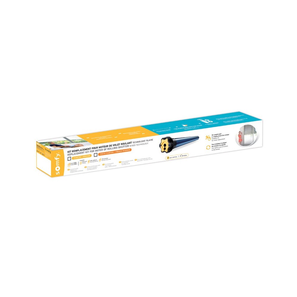 Prix Remplacement Moteur Volet Roulant Somfy Kit Remplacement Moteur Somfy WT 10Nm Fenetre - 100% Volet Roulant