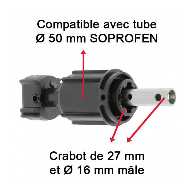 caractéristique Embout Soprofen 50 - Tube Diam. 16
