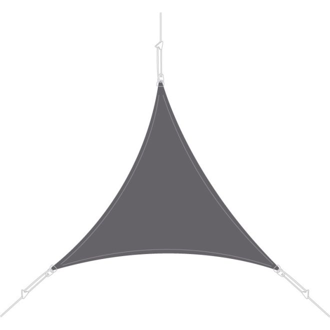 Voile d'ombrage Easysail triangulaire 3x3x3m coloris Ardoise
