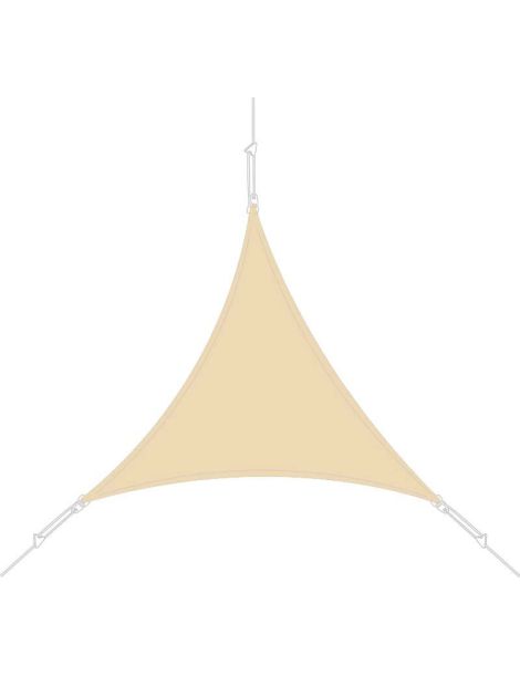 Voile d'ombrage Easysail triangulaire 3x3x3m coloris Sable