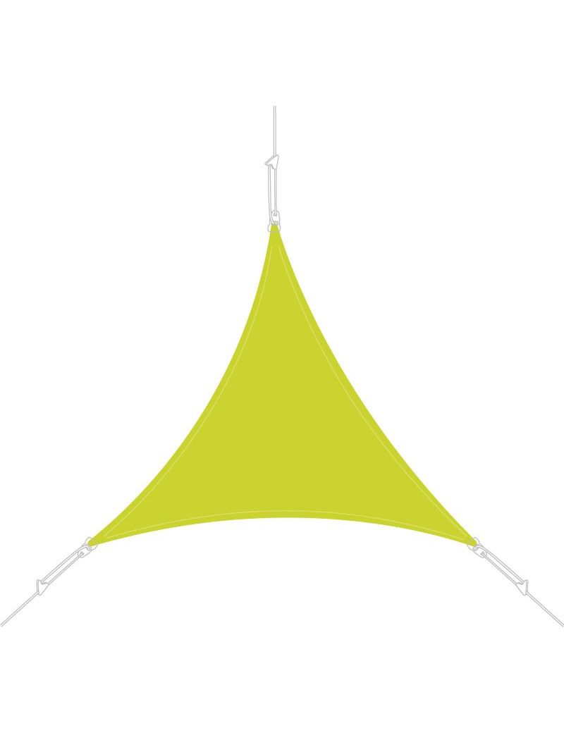 Voile d'ombrage Easysail triangulaire 3x3x3m coloris Vert anis