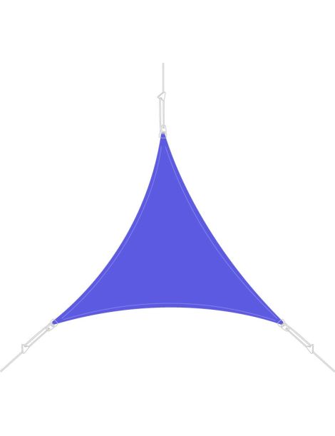 Voile d'ombrage Easysail triangulaire 3x3x3m coloris Bleu