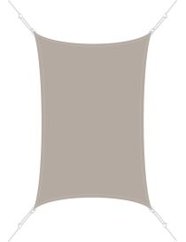 Voile d'ombrage Easysail Rectangulaire 2x3m coloris Taupe