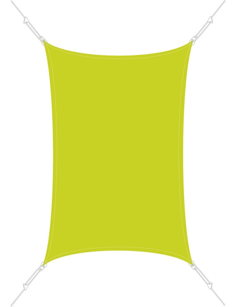 Voile d'ombrage Easysail Rectangulaire 2x3m coloris Vert anis
