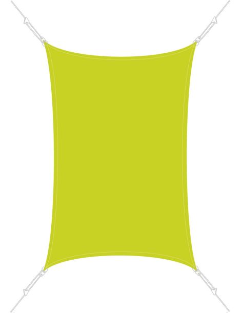 Voile d'ombrage Easysail Rectangulaire 2x3m coloris Vert anis
