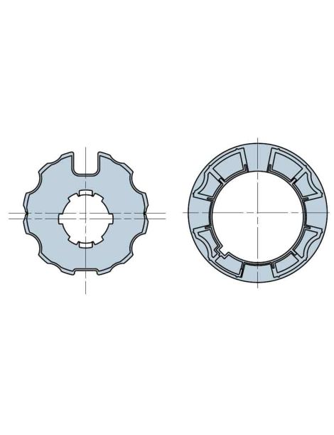 Roue et couronne Ogive 70 pour moteur Nice