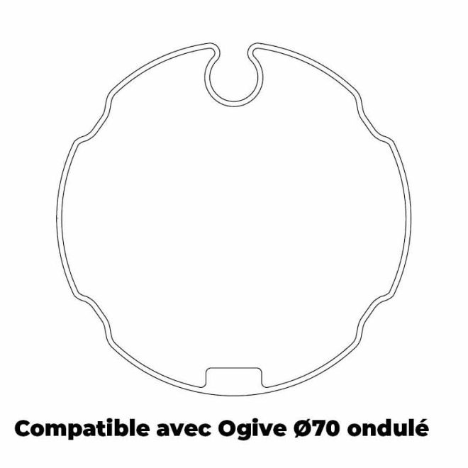 Roue et couronne Compatible avec Imbac 70 pour moteur Nice