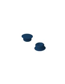 10 Bouchons PVC Bleu Acier 13mm cache trous ± RAL 5011