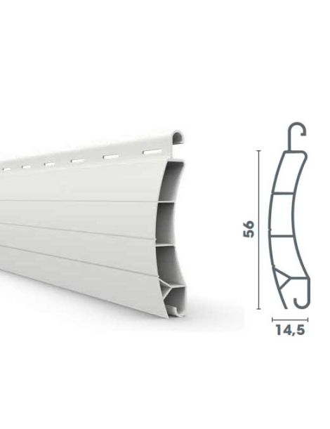 Tablier PVC lames de 56mm x 14,5 mm