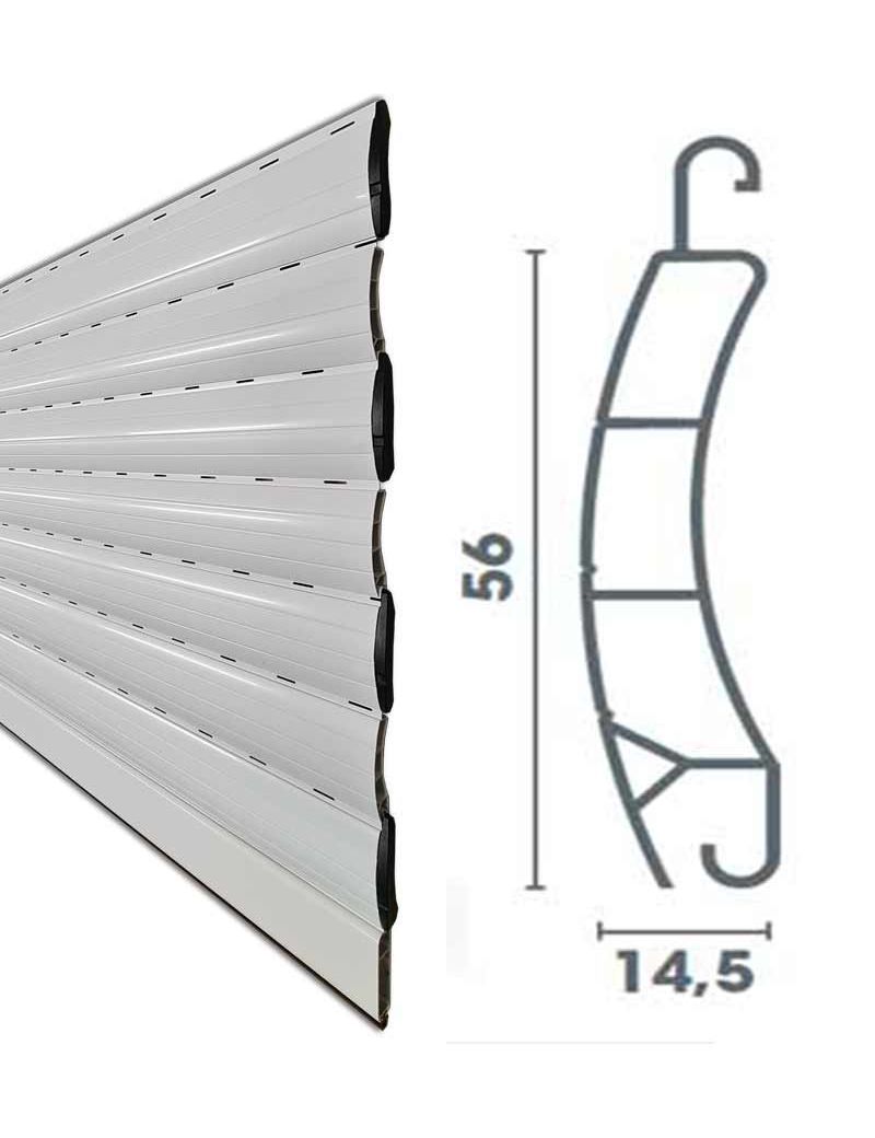 Tablier PVC lames de 56mm x 14,5 mm