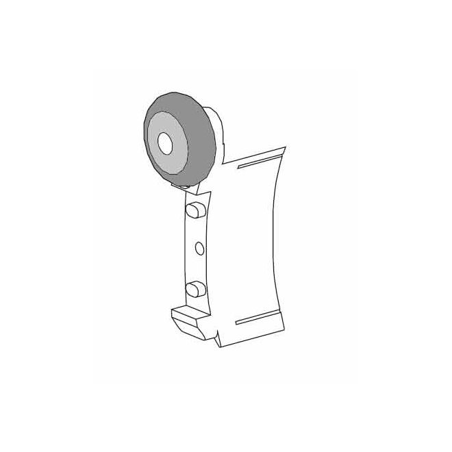 Paire de Bouchon alulux avec roulette CD78D Paire de Bouchon alulux avec roulette CD78D