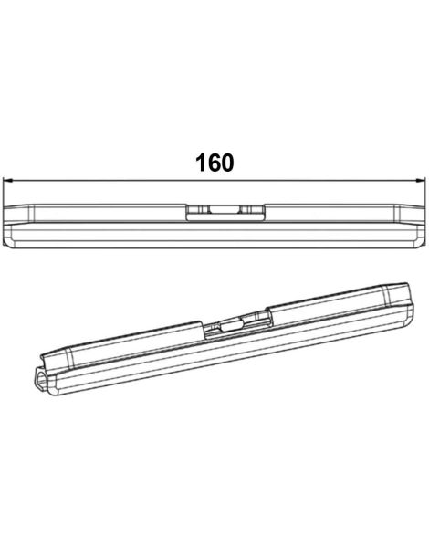 Réglette d'Adaptation pour Verrou automatique Lame de 8 en 14 mm