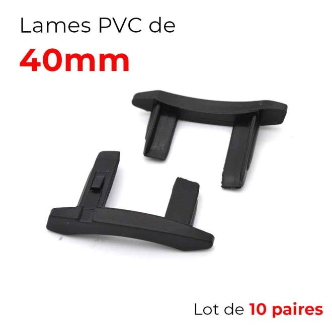 lot 10 paires de bouchons de Lame 40mm de Volet Roulant PVC