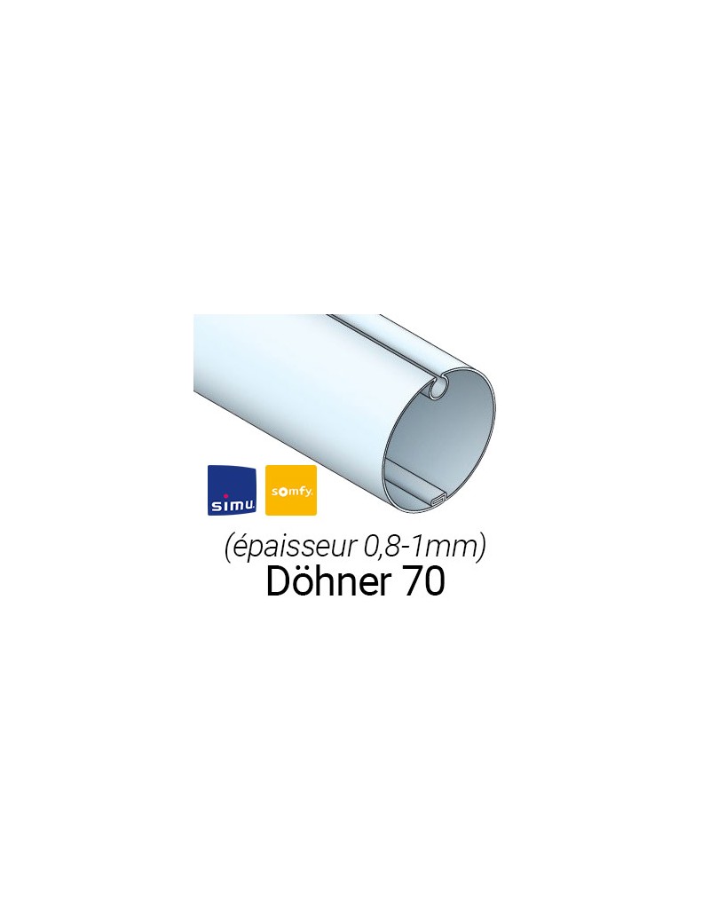 Adaptations moteur simu-Somfy Ø50 - Tube Döhner Ø70 x 1mm