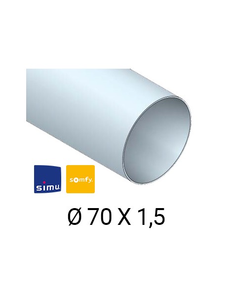 Adaptations moteur simu-Somfy Ø50 - Tube Rond Ø70 x 1,5mm