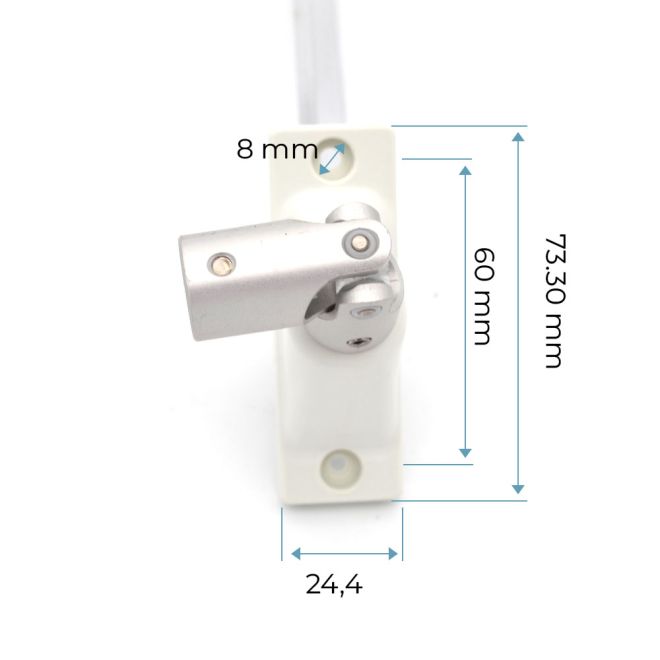 Passe Caisson à 90 degrés Polyamide étroit 6P10 - tige 6P10