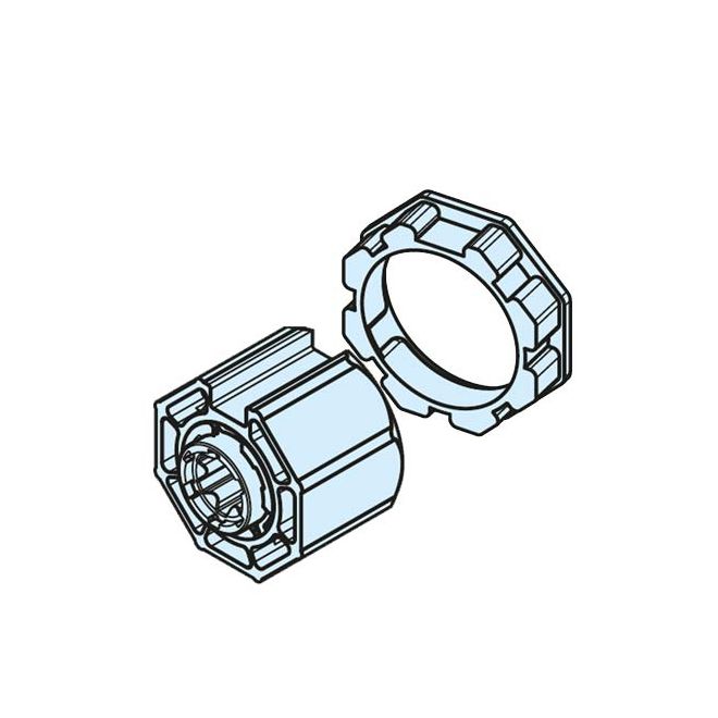 Roue et couronne OCTO 60 pour moteur Becker avec détection d'obstacle